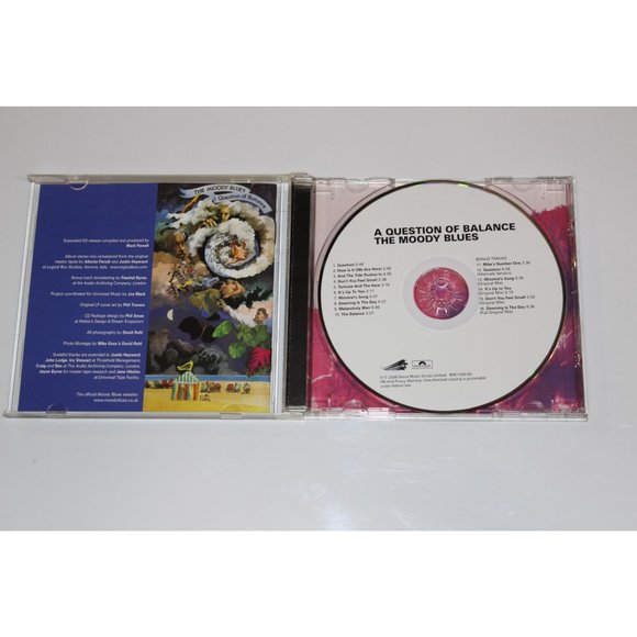 CD A Question of Balance "The Moody Blues" Remaster with 6 Bonus Tracks 2008 - Picture 3 of 3
